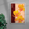 Magnolia contemporary wall art print by MEDG - sold by DROOL