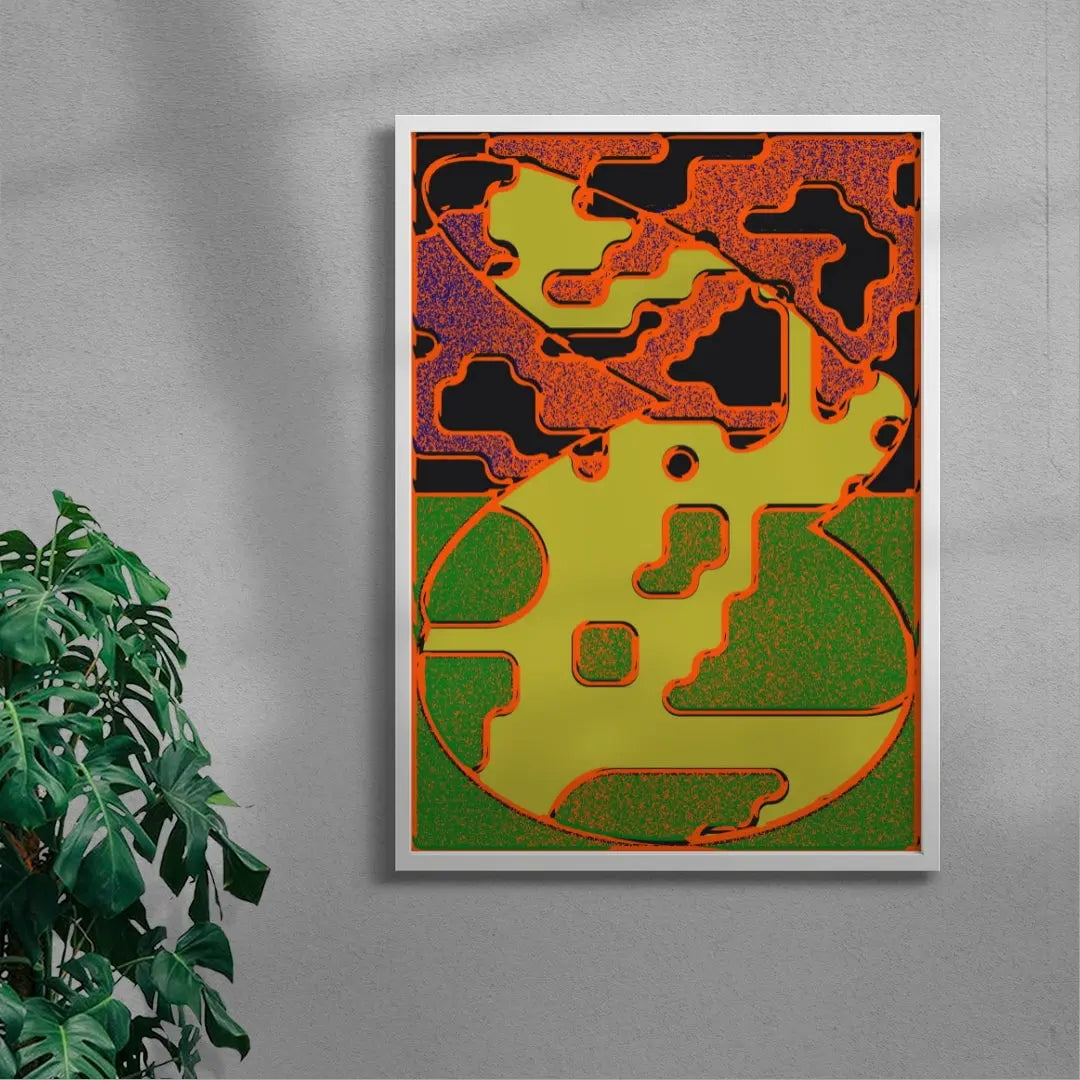 Shape & Color Study One contemporary wall art print by Casiel Checoni - sold by DROOL