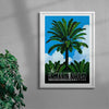 The Lonely Palm contemporary wall art print by Othman Zougam - sold by DROOL