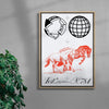 Work Play Balance contemporary wall art print by Pangram Pangram Foundry - sold by DROOL