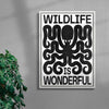 Wildlife contemporary wall art print by Alexander Khabbazi - sold by DROOL