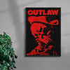 Outlaw contemporary wall art print by Utsav Verma - sold by DROOL