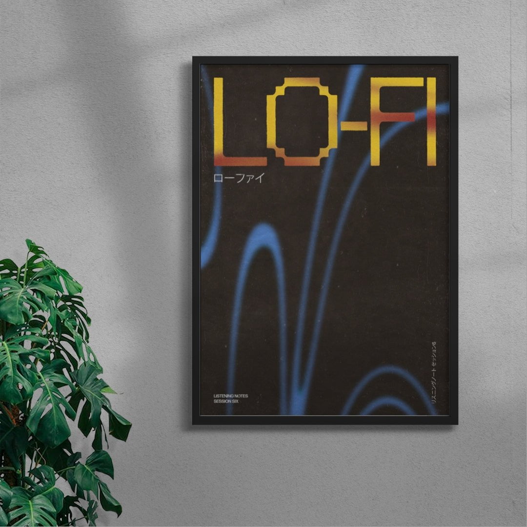 Lo-fi contemporary wall art print by Henry M. - sold by DROOL