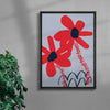 Have you smelt these flowers? contemporary wall art print by Lou Wang - sold by DROOL