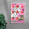 Fools Luck contemporary wall art print by Caitlin Flood-Molyneux - sold by DROOL