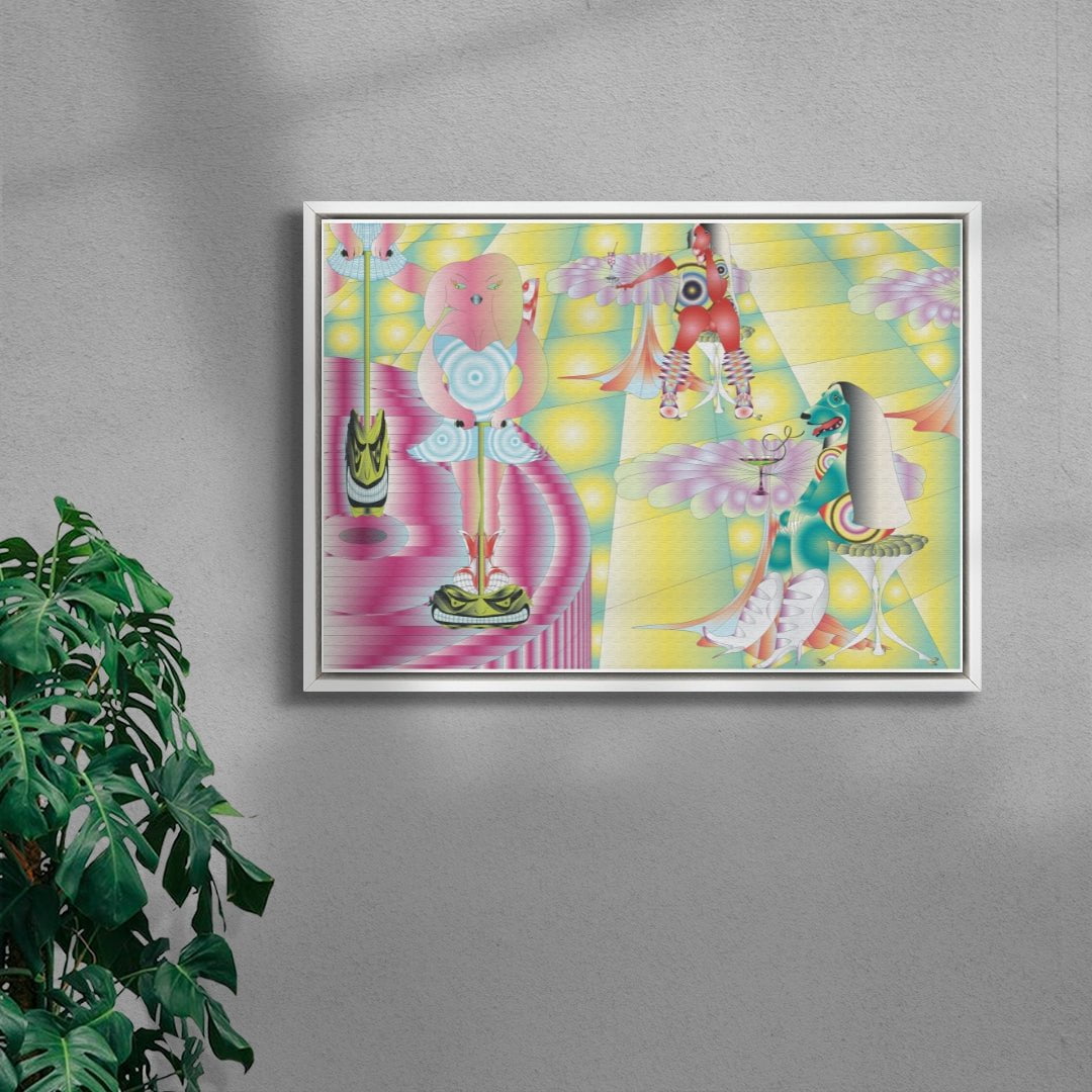 Dogpogo contemporary wall art print by Firpal Jawanda - sold by DROOL