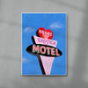 Erotica Motel contemporary wall art print by Laurie Campbell - sold by DROOL