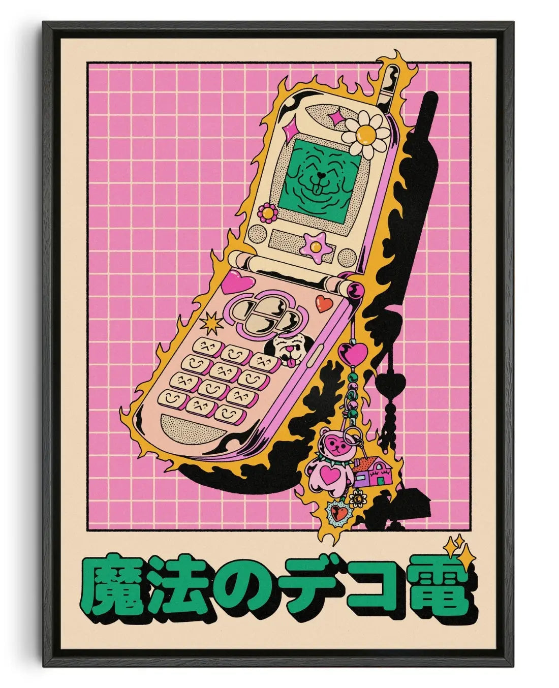 Dekoden Phone contemporary canvas print by Azaazelus - sold by DROOL