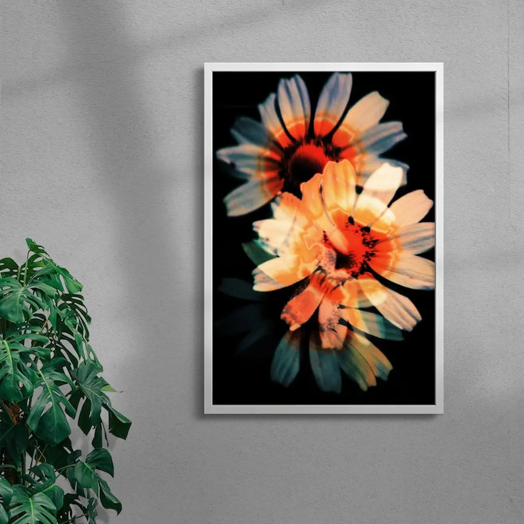 Double Exposure contemporary wall art print by Omar Belattar - sold by DROOL