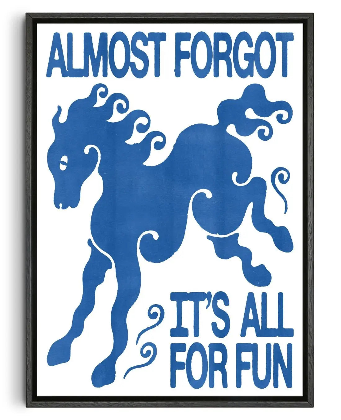 Almost Forgot contemporary wall art print by Alexander Khabbazi - sold by DROOL