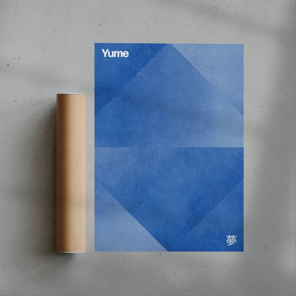 Dream in Blue contemporary wall art print by Henry M. - sold by DROOL