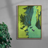 Takachiho Gorge contemporary wall art print by Lily Kong - sold by DROOL