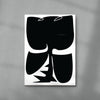 Black rose contemporary wall art print by Konrad Grafik - sold by DROOL