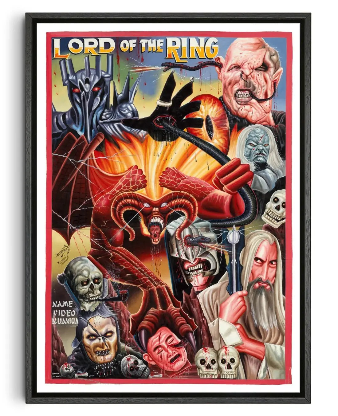 Lord of the Rings contemporary wall art print by Deadly Prey - sold by DROOL