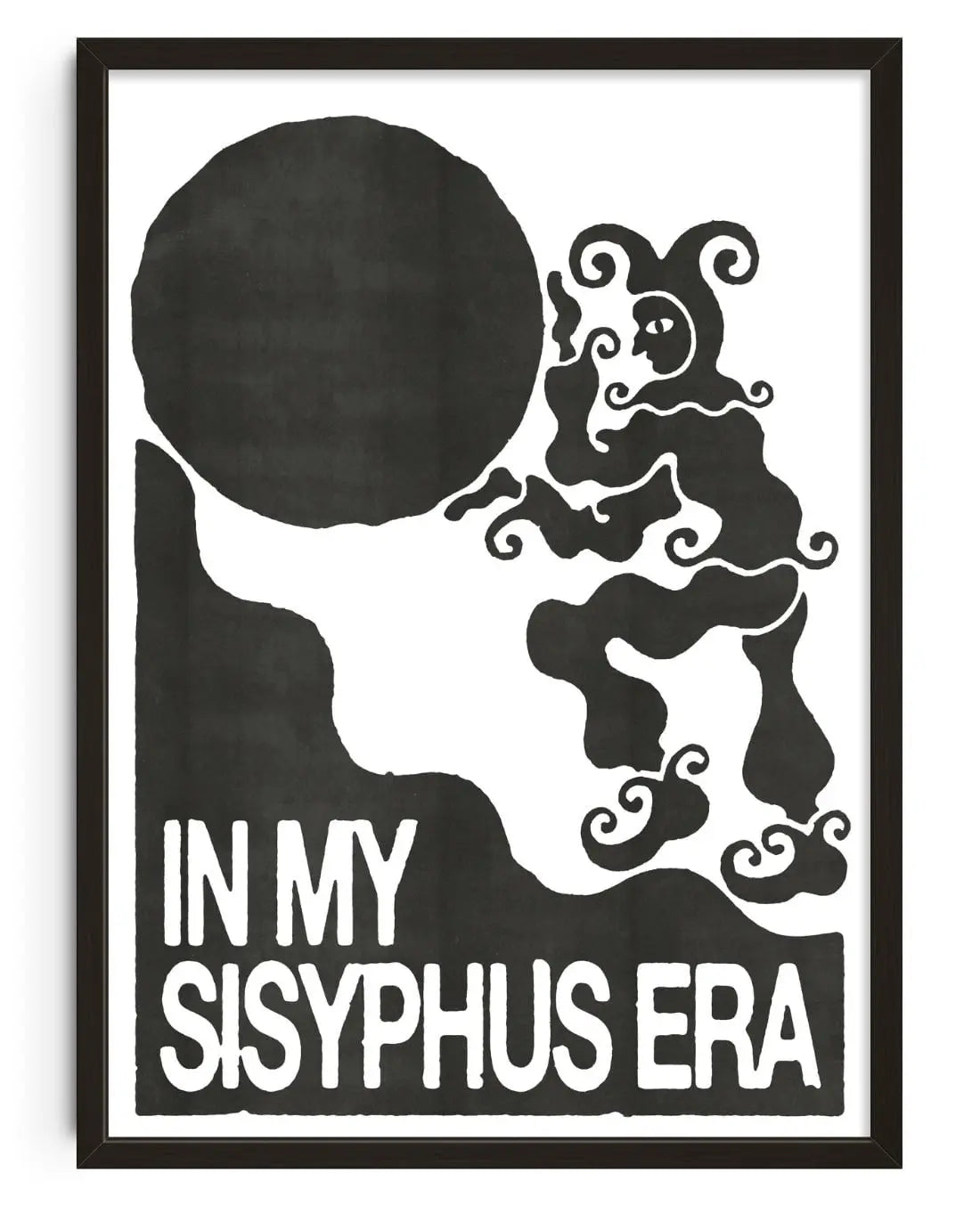 Sisyphus contemporary wall art print by Alexander Khabbazi - sold by DROOL