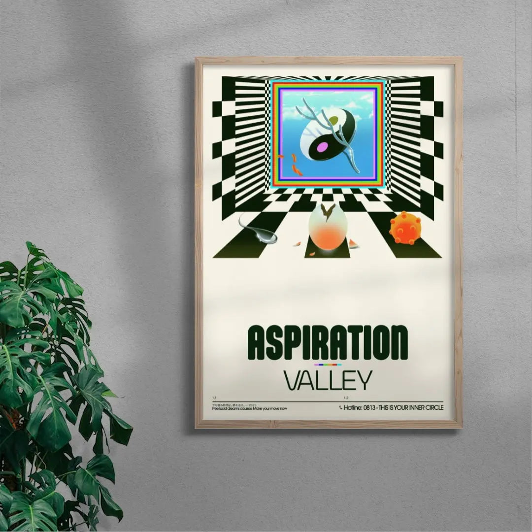 Aspiration Valley contemporary wall art print by Sandro Rybak - sold by DROOL