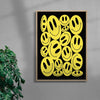 Happy smiley composition contemporary wall art print by Petra - sold by DROOL