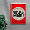 Nikkei Maru contemporary wall art print by Pangram Pangram Foundry - sold by DROOL