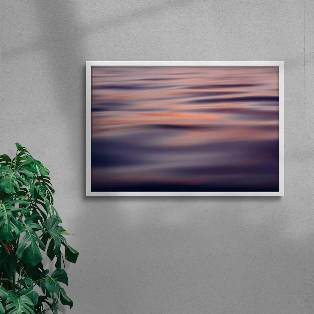 Sunset Ripples contemporary wall art print by Matt Bauer - sold by DROOL