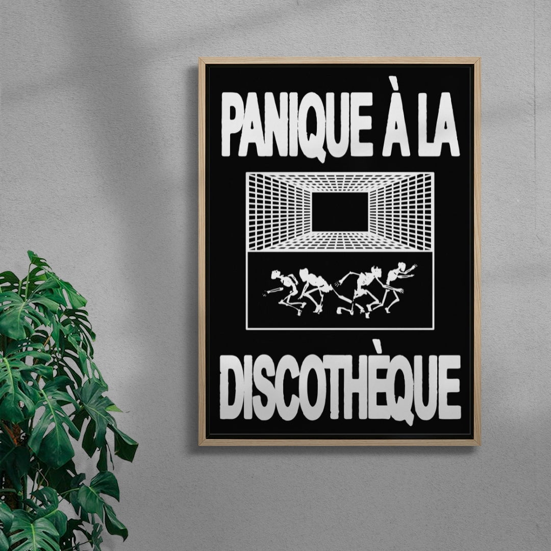 Panic at the Discothèque contemporary wall art print by Utsav Verma - sold by DROOL