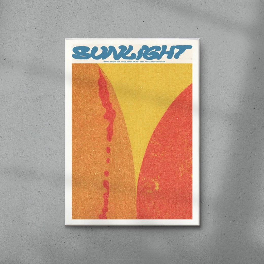 sunlight contemporary wall art print by Imo Sinclair - sold by DROOL