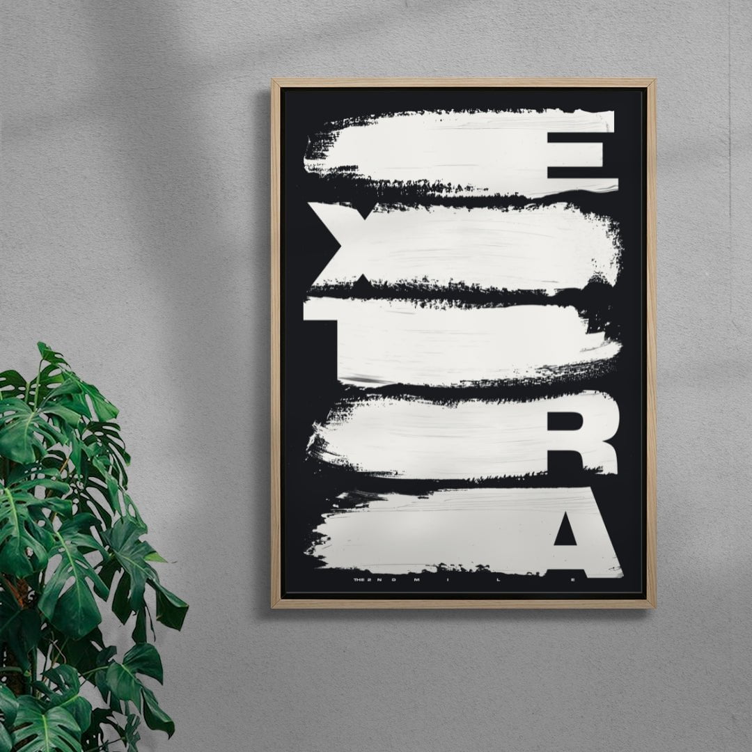 EXTRA contemporary wall art print by Xtian Miller - sold by DROOL