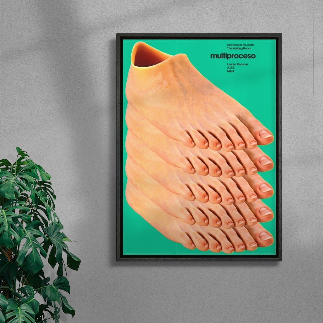 Multiproceso contemporary wall art print by Floating Bstrd - sold by DROOL