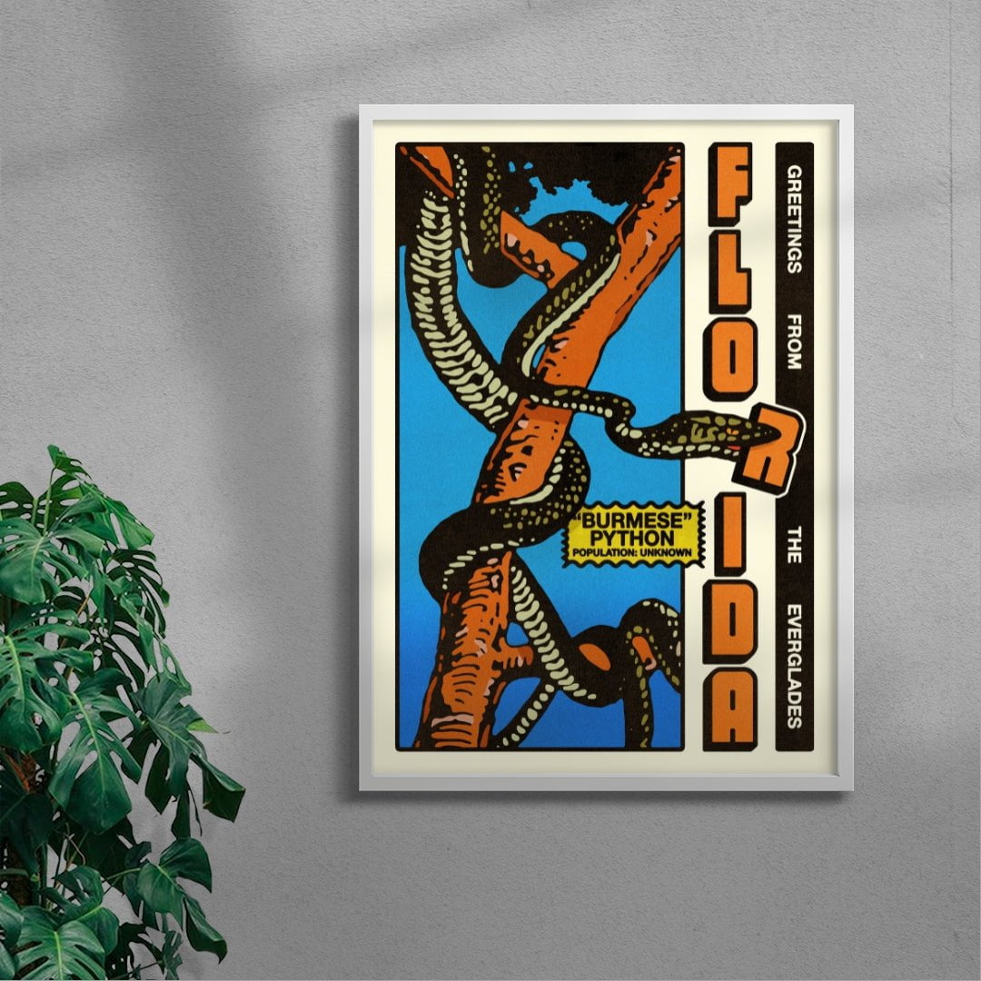 Florida Everglades contemporary wall art print by Othman Zougam - sold by DROOL