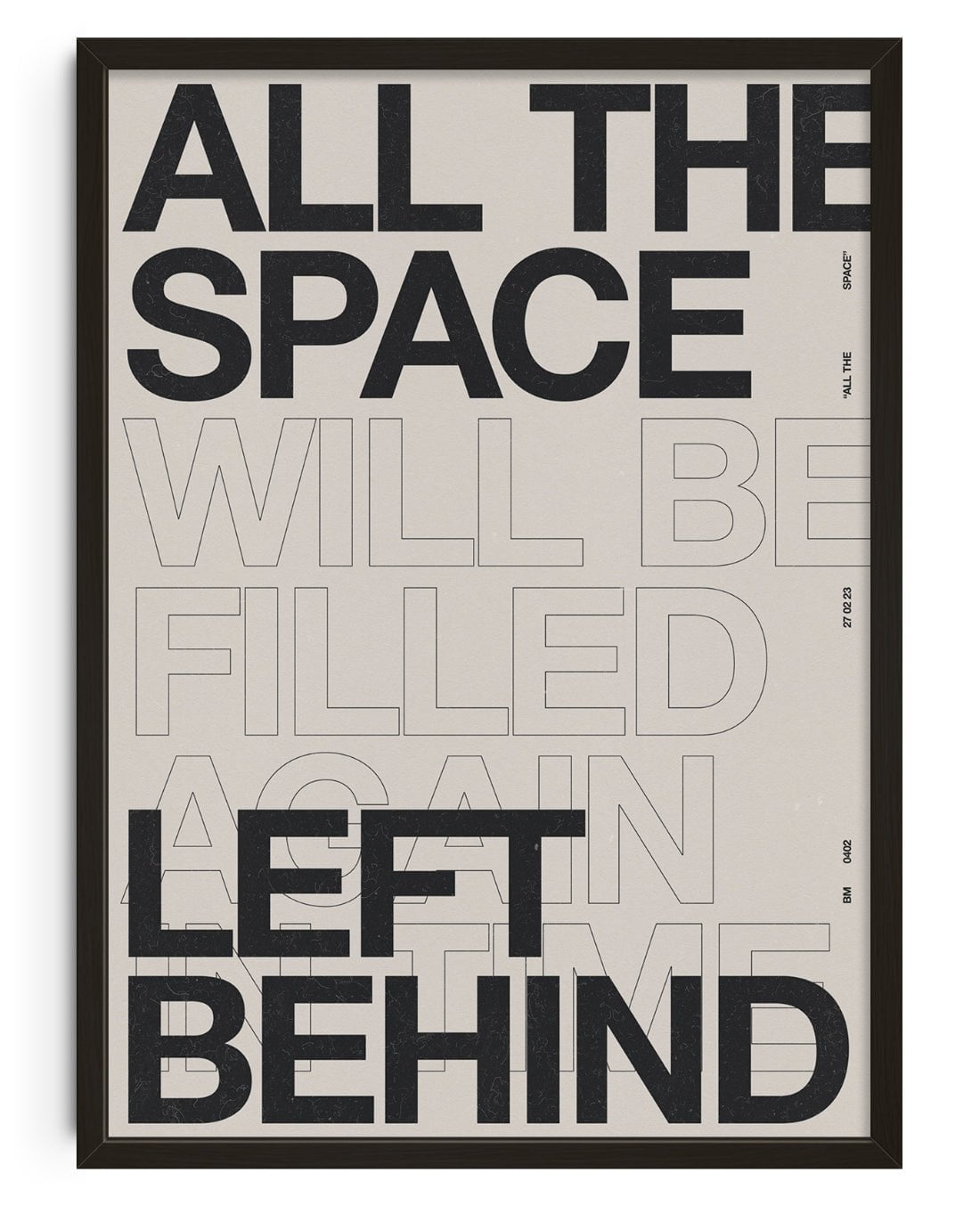 ALL THE SPACE contemporary wall art print by Brad Mead - sold by DROOL