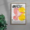 Birds contemporary wall art print by MEDG - sold by DROOL