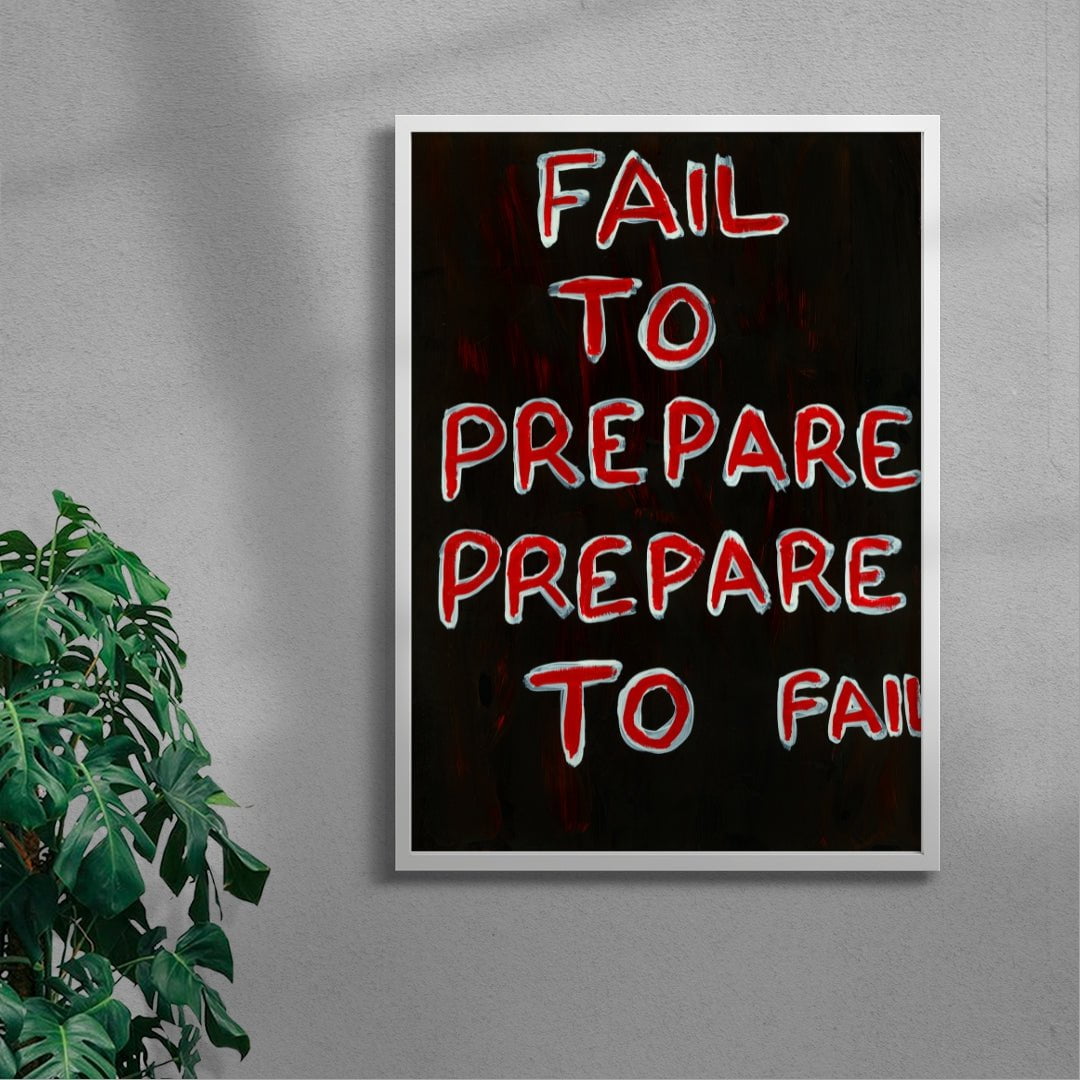 Prepare To Fai contemporary wall art print by Times New Roadman - sold by DROOL