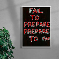 Thumbnail for Prepare To Fai contemporary wall art print by Times New Roadman - sold by DROOL