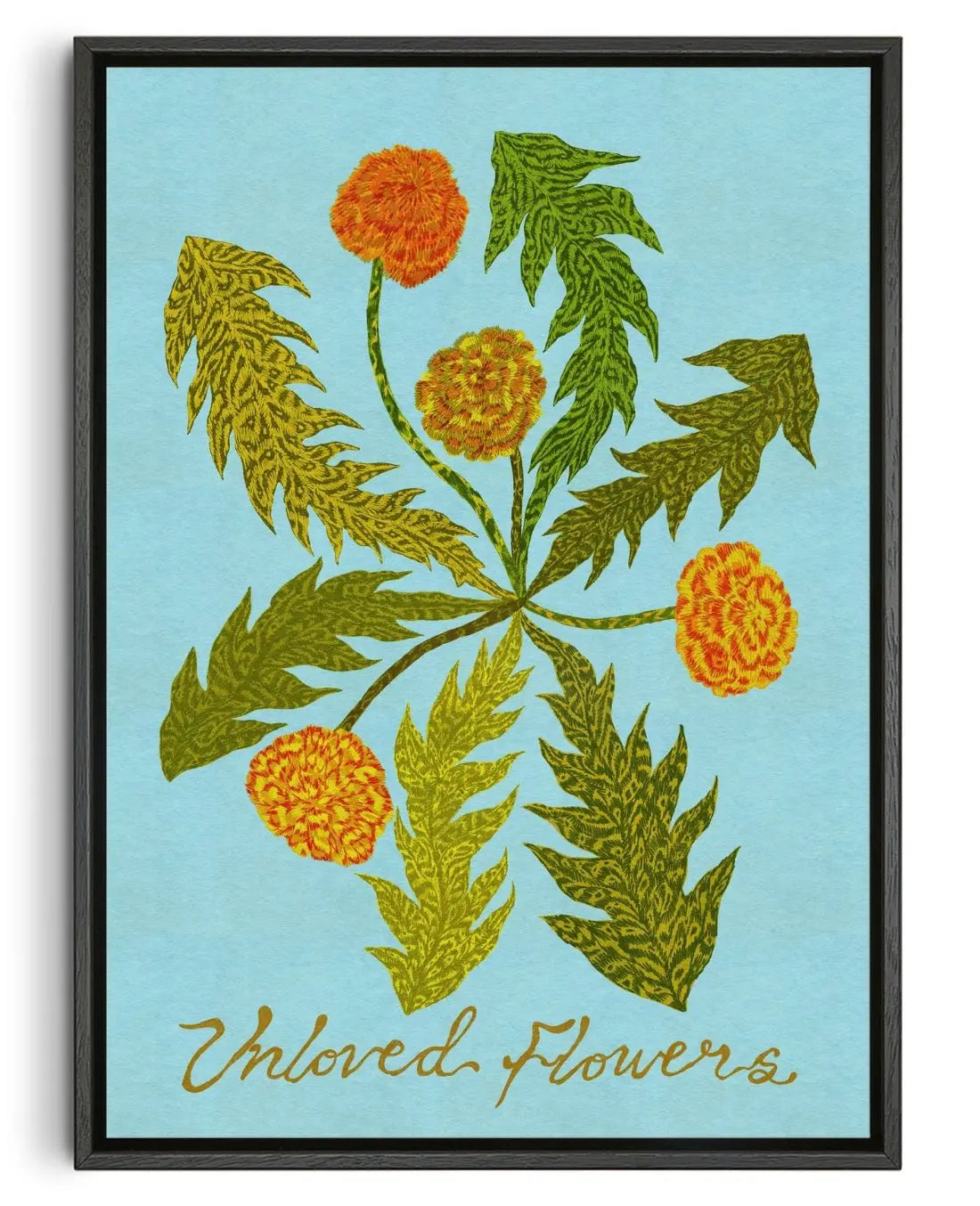 Unloved Flowers contemporary wall art print by Kwonny - sold by DROOL