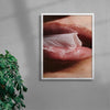 BLOW contemporary wall art print by Nadia Ryder - sold by DROOL