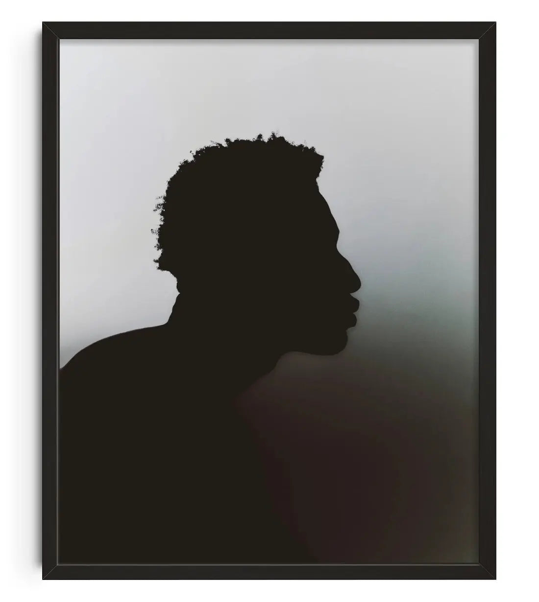 Profile Silhouette contemporary wall art print by Colin Cassidy - sold by DROOL