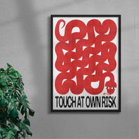 Thumbnail for Touch At Own Risk contemporary wall art print by Alexander Khabbazi - sold by DROOL