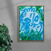 Hot dog contemporary canvas art print by Miguel Vides - sold by DROOL