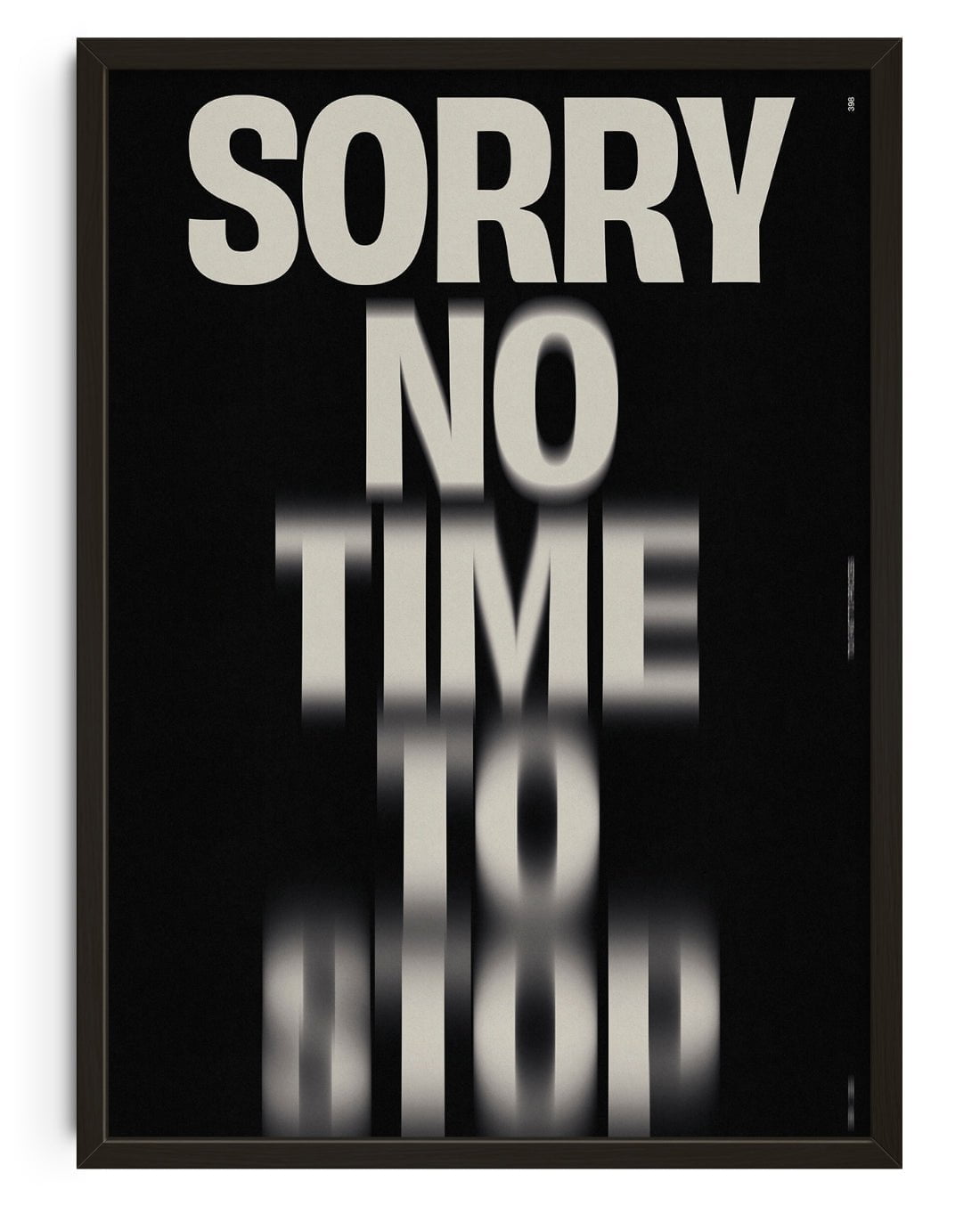 NO TIME TO STOP contemporary wall art print by Brad Mead - sold by DROOL