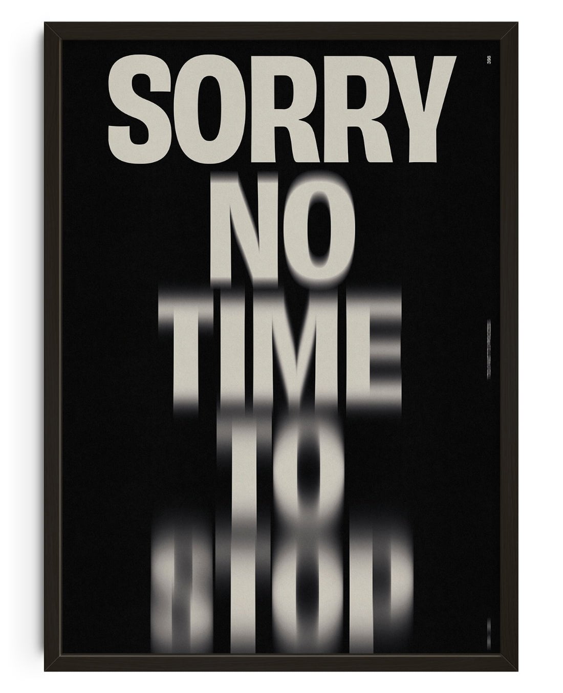 11.7x16.5" (A3) NO TIME TO STOP - UNFRAMED contemporary wall art print by Brad Mead - sold by DROOL