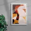 Homespun contemporary wall art print by Rikki Hewitt - sold by DROOL