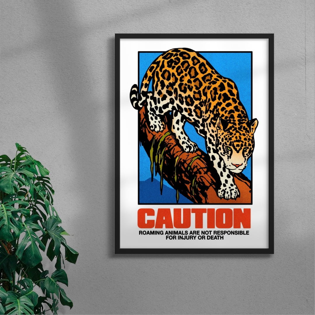 Roaming Animals contemporary wall art print by Othman Zougam - sold by DROOL