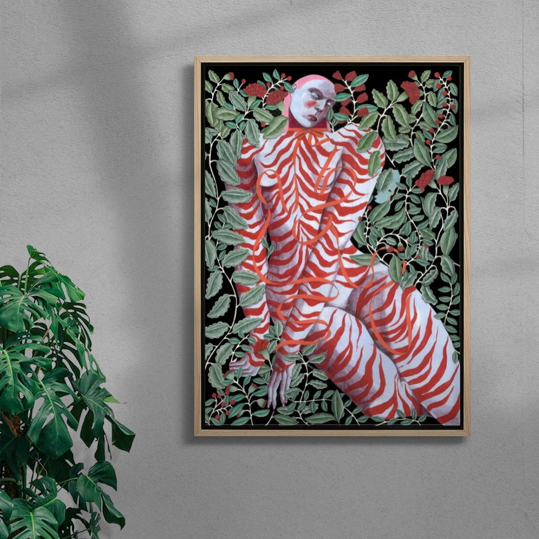 Adeline contemporary wall art print by Carla Petelski - sold by DROOL