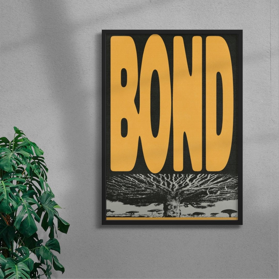 BOND contemporary wall art print by Sheyi Adebayo - sold by DROOL