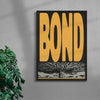 BOND contemporary wall art print by Sheyi Adebayo - sold by DROOL