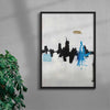 Skyline contemporary wall art print by Dom Russo - sold by DROOL