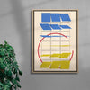 Loop contemporary wall art print by Edan Strachan - sold by DROOL