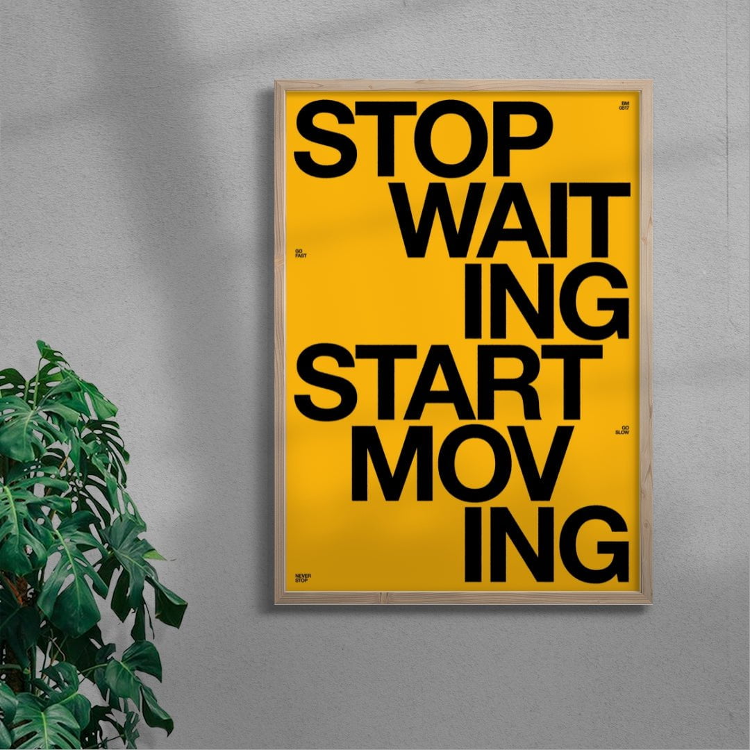 START MOVING contemporary wall art print by Brad Mead - sold by DROOL
