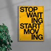 START MOVING contemporary wall art print by Brad Mead - sold by DROOL