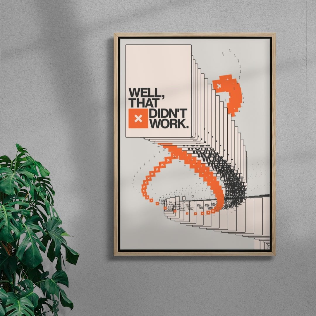 Well... contemporary wall art print by Mirza Talovic - sold by DROOL