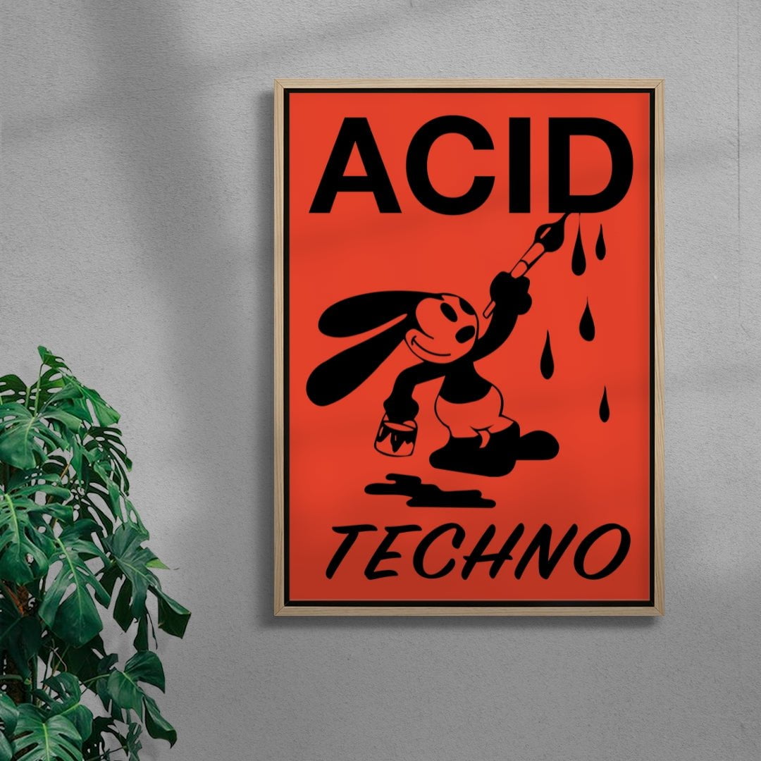 Acid Techno contemporary wall art print by Ignorance1 - sold by DROOL
